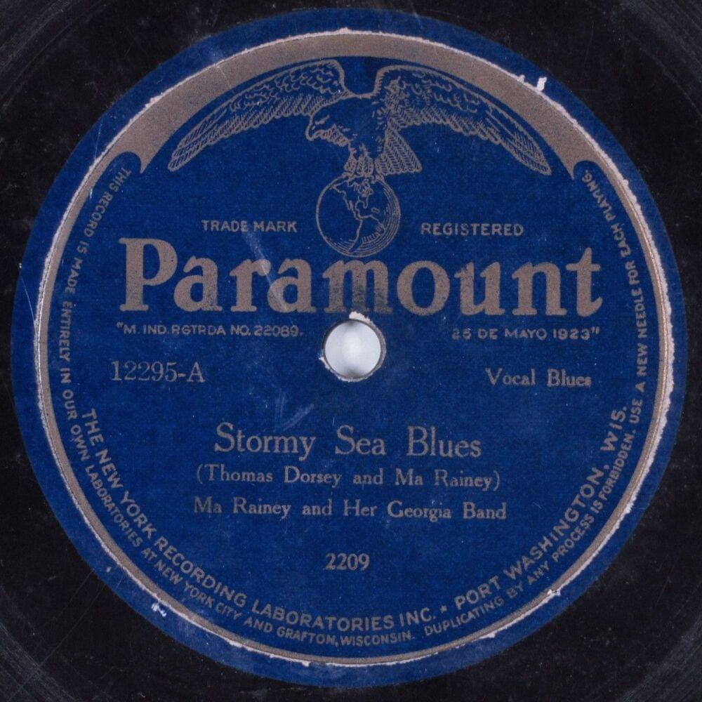 Album cover art for "Stormy Sea Blues" by Ma Rainey
