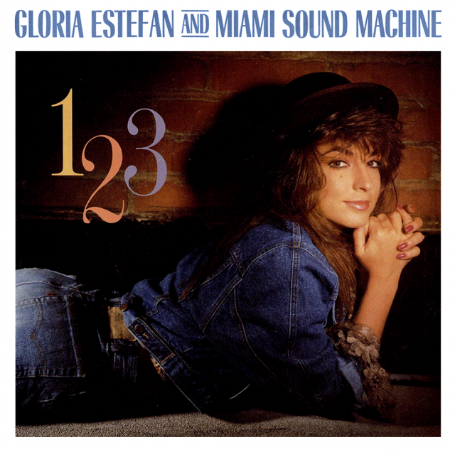Album cover art for "1-2-3 (Remix)" by Gloria Estefan & Miami Sound Machine
