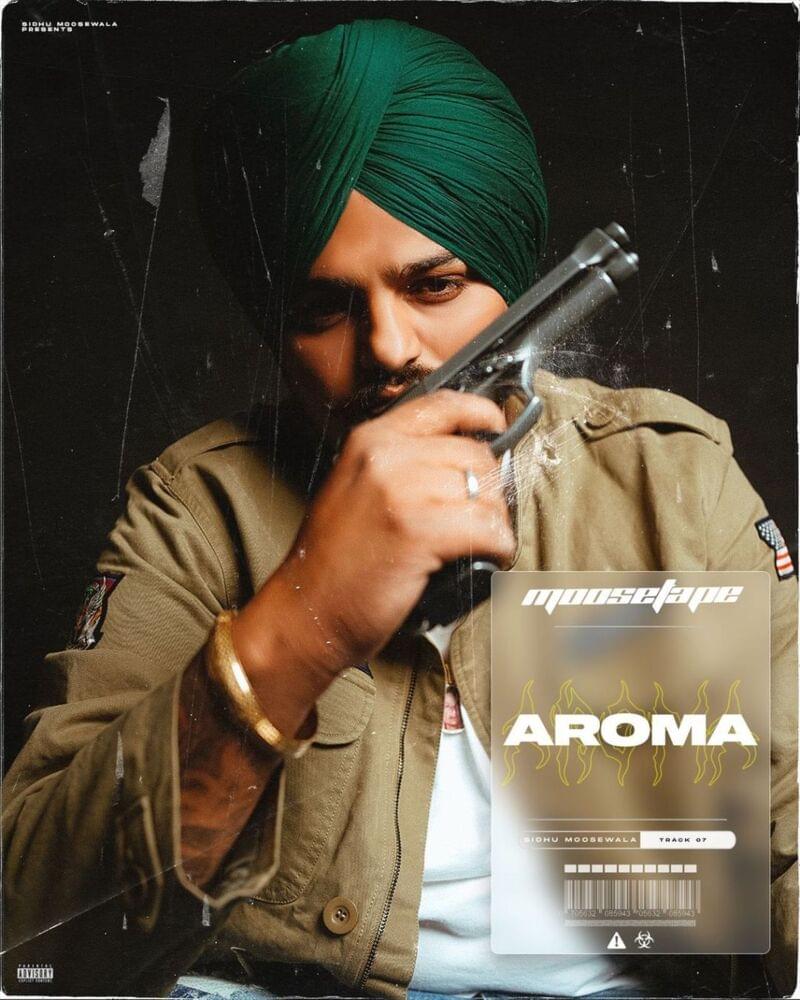 Album cover art for "Aroma" by Sidhu Moose Wala