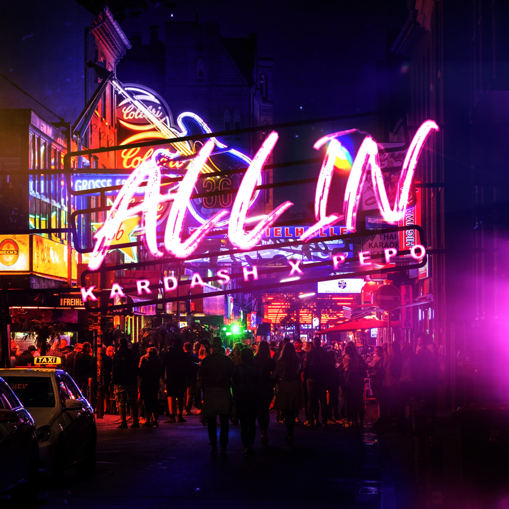 Album cover art for "ALL IN" by Kardash