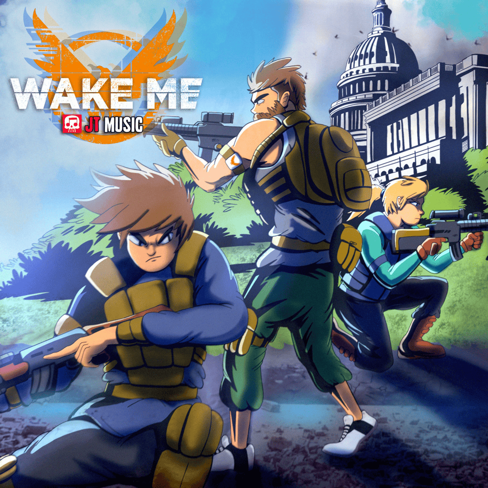 Album cover art for "Wake Me" by JT Music & Andrea Storm Kaden