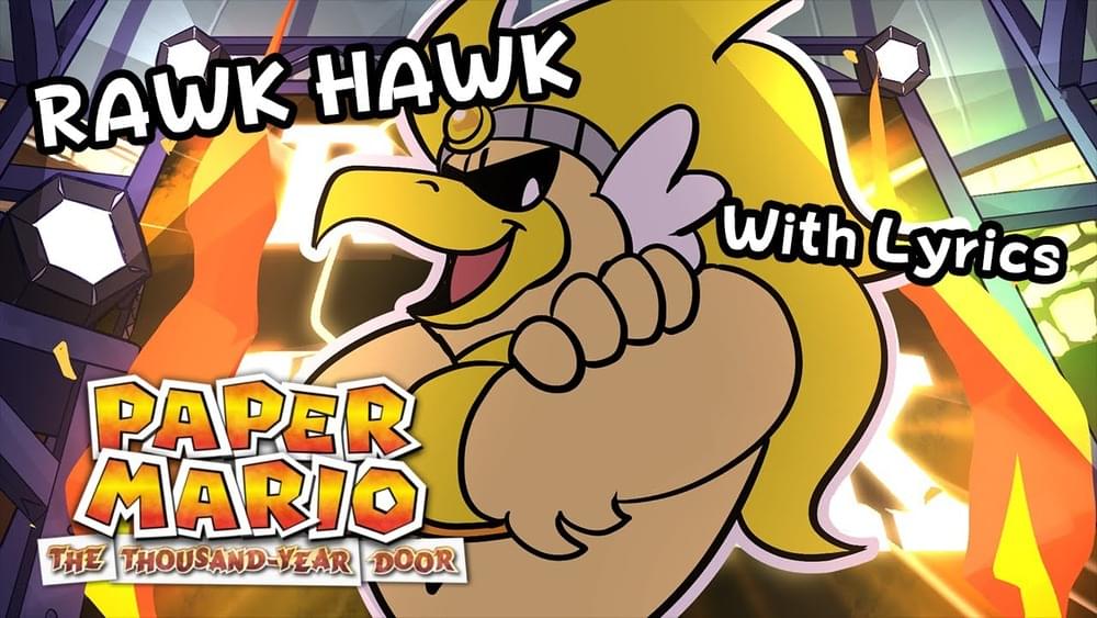 Album cover art for "Rawk Hawk WITH LYRICS" by Juno Songs & Man on the Internet