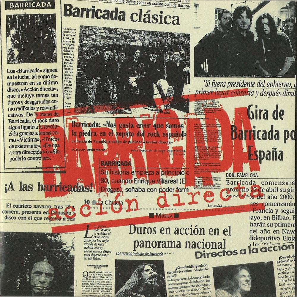 Album cover art for "Acción Directa" by Barricada