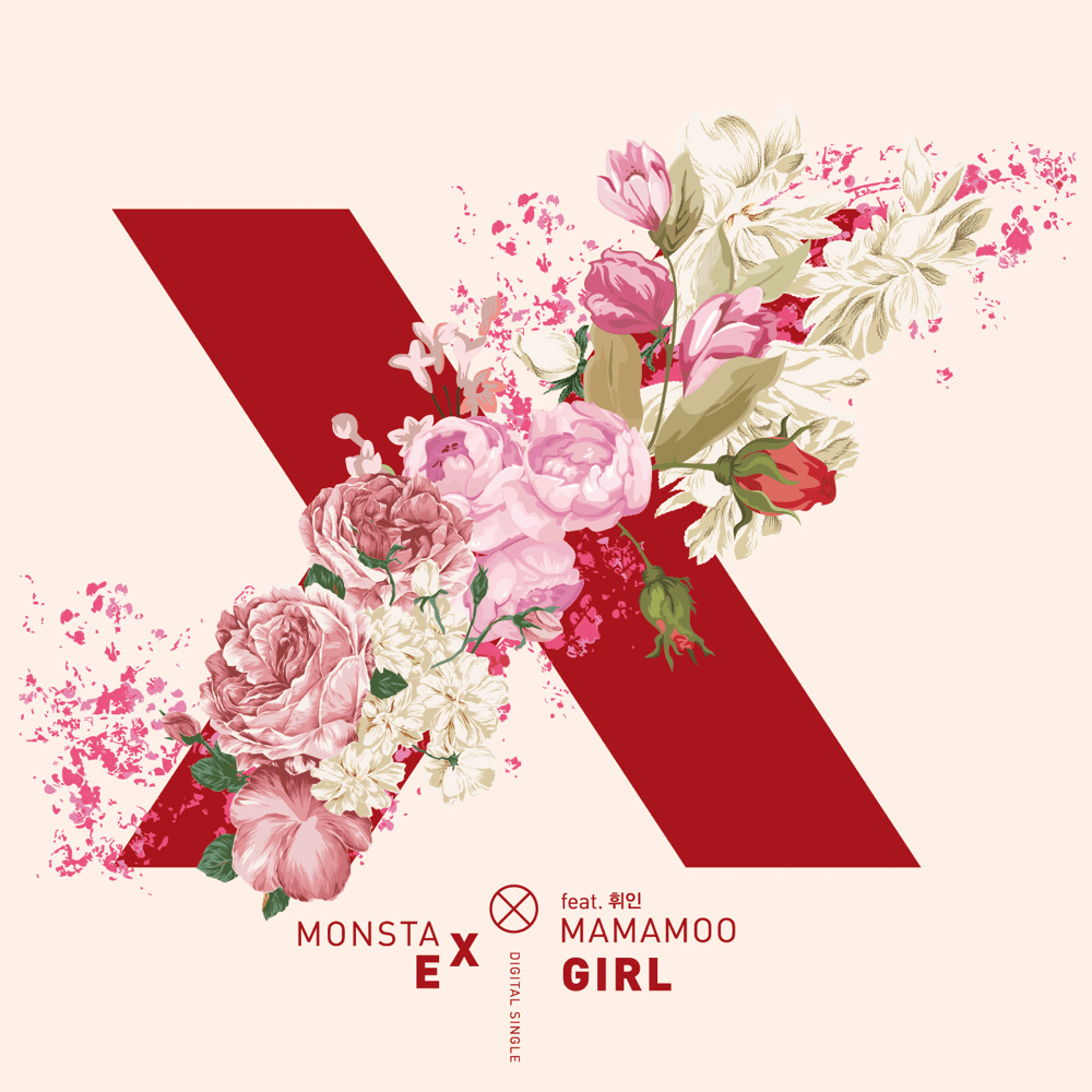 Album cover art for "Ex Girl" by MONSTA X & Whee In