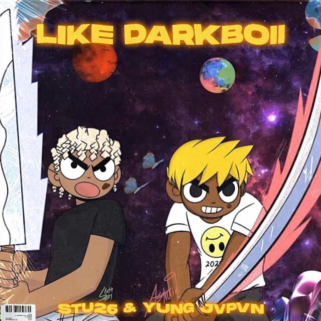 Album cover art for "Like Darkboii" by Stu26 & Yung Jvpvn