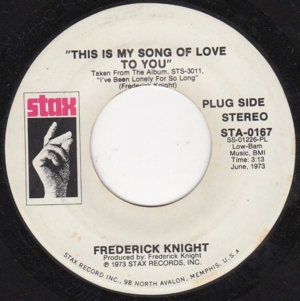 This Is My Song Of Love To You by Frederick Knight
