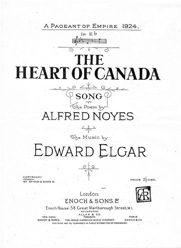 Album cover art for "The Heart of Canada" by Edward Elgar