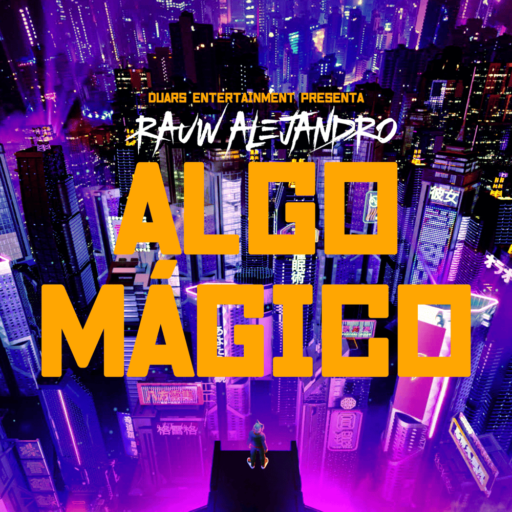 Album cover art for "Algo Mágico" by Rauw Alejandro