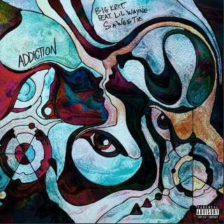Album cover art for "Addiction" by Big K.R.I.T. & Saweetie & Lil Wayne