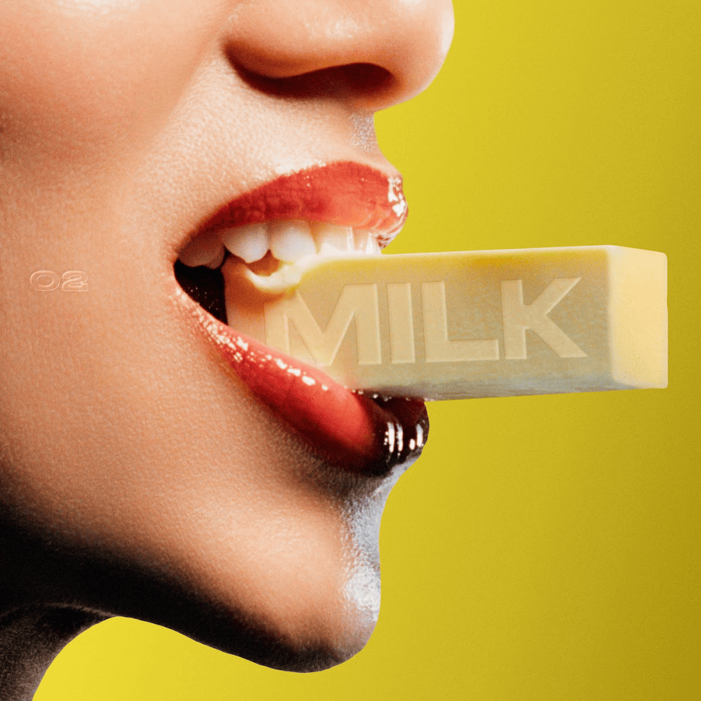 Album cover art for "MILK" by Agnes