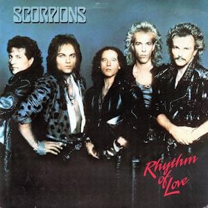 Album cover art for "Rhythm of Love" by Scorpions