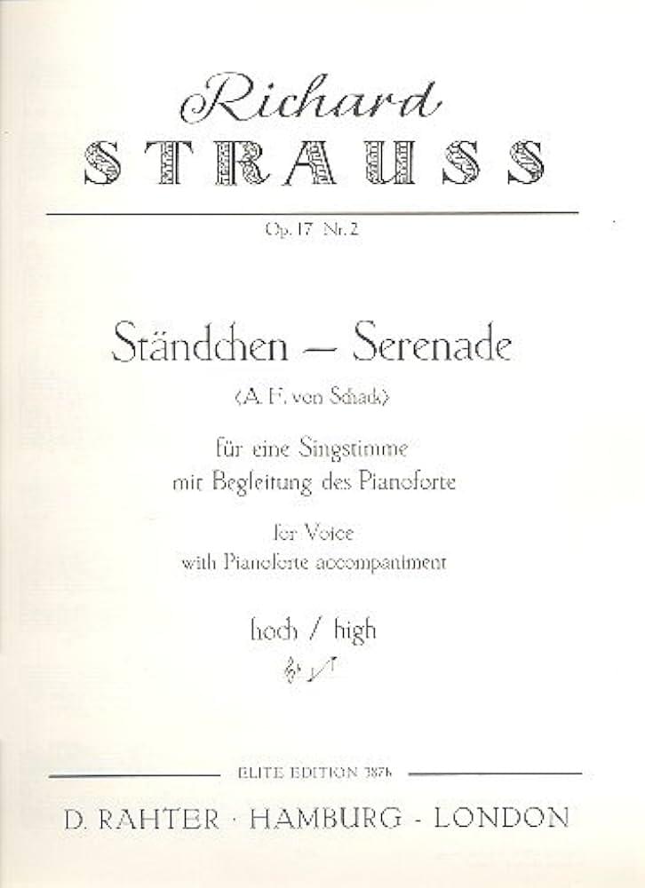 Album cover art for "Ständchen" by Richard Strauss