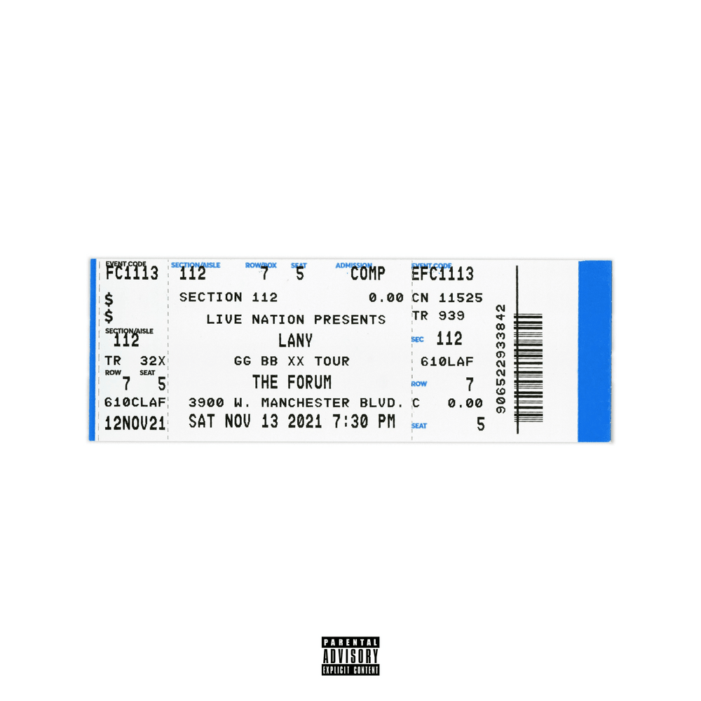 Album cover art for "you! - live from The Forum" by LANY