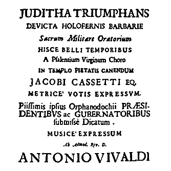 Huc accedat Matrona by Antonio Vivaldi