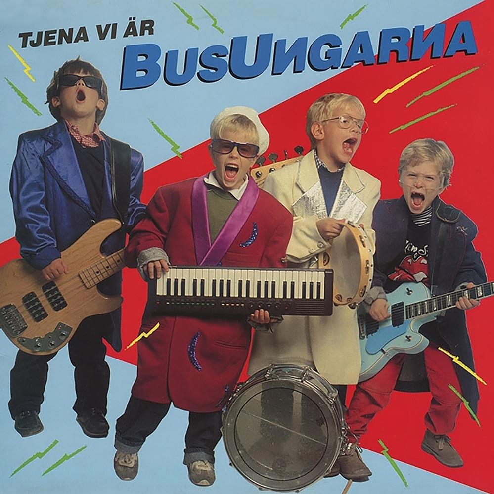 Album cover art for "Tomten jag vill ha en riktig jul" by Busungarna