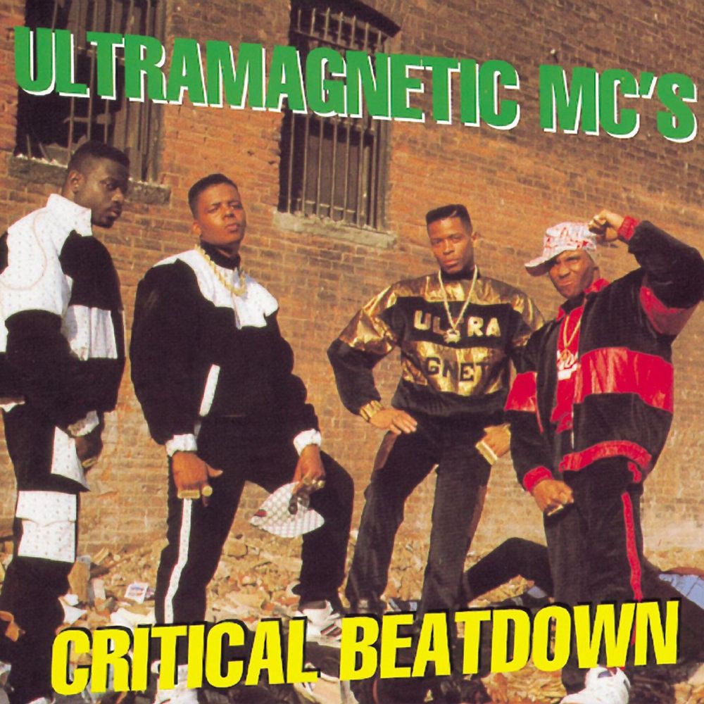 Album cover art for "Give the Drummer Some" by Ultramagnetic MC’s