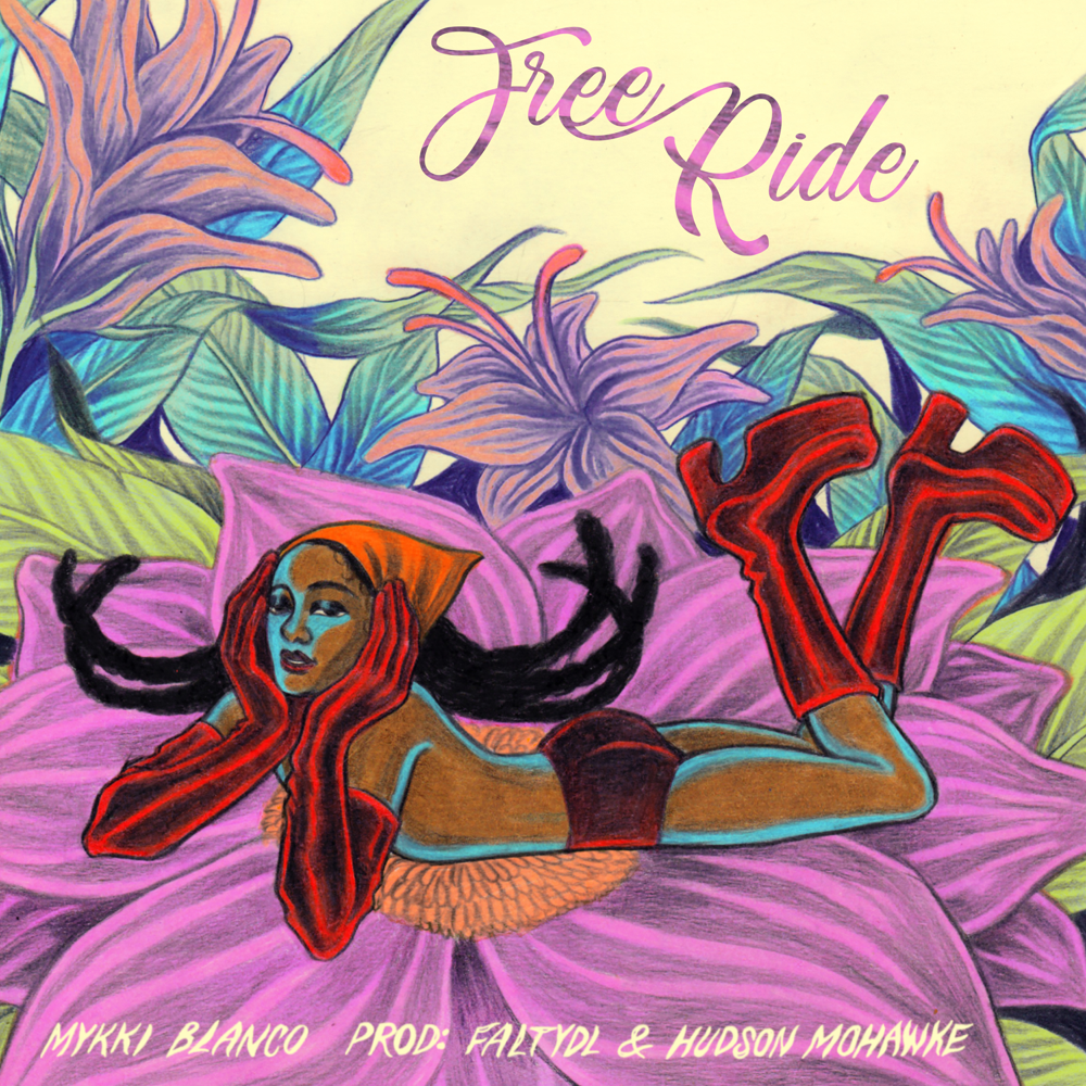 Album cover art for "Free Ride" by Mykki Blanco