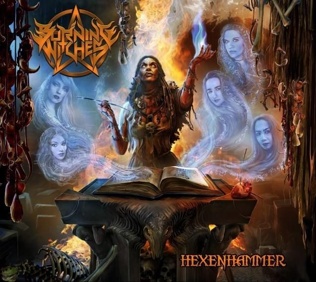 Album cover art for "Open Your Mind" by Burning Witches