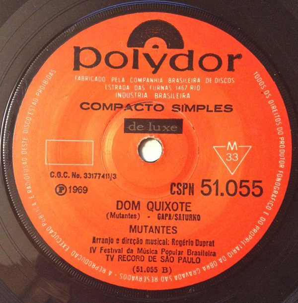 Album cover art for "Dom Quixote" by Os Mutantes