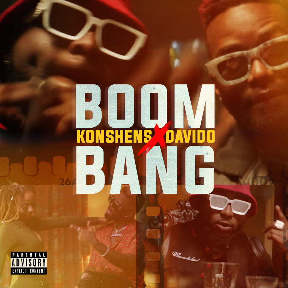 Album cover art for "Boom Bang" by Konshens & Davido