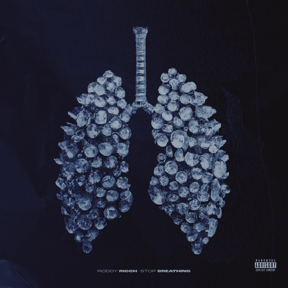 Album cover art for "Stop Breathing" by Roddy Ricch