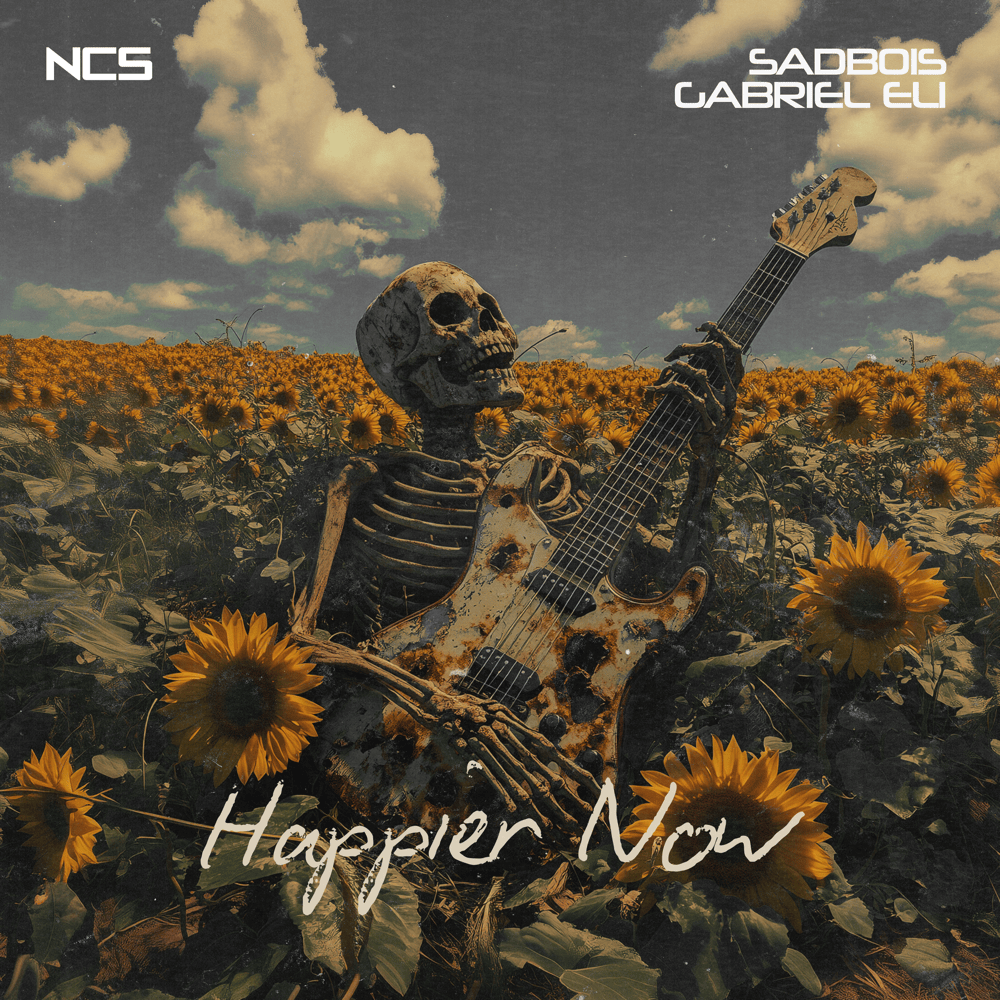 Album cover art for "Happier Now" by SadBois