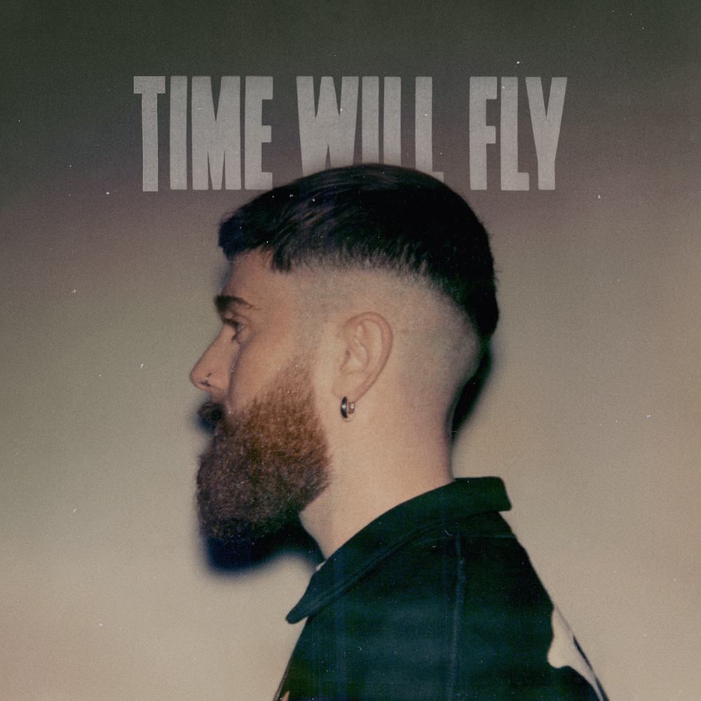 Album cover art for "time will fly" by Sam Tompkins