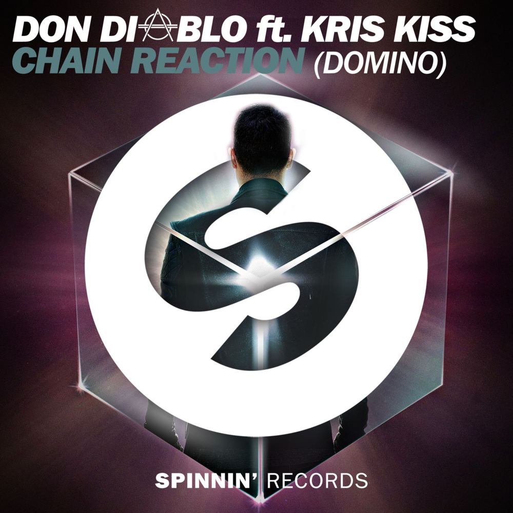 Album cover art for "Chain Reaction (Domino)" by Don Diablo & Kris Kiss
