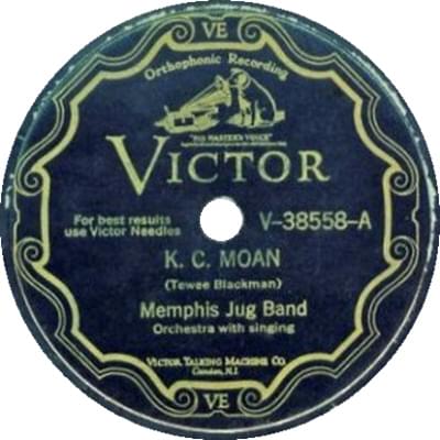 Album cover art for "K. C. Moan" by Memphis Jug Band