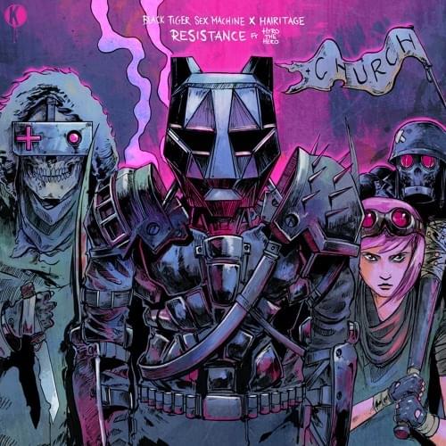 Album cover art for "Resistance" by Black Tiger Sex Machine & Hyro The Hero