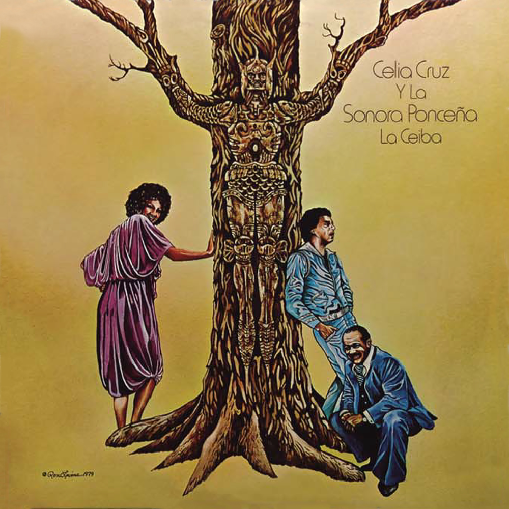 Album cover art for "Soy Antillana" by Celia Cruz
