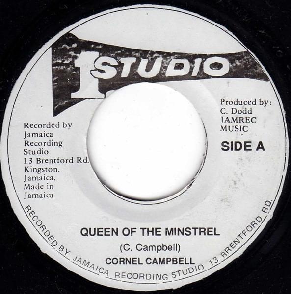 Album cover art for "Queen Of The Minstrel" by Cornell Campbell