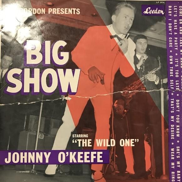 Album cover art for "Come On and Take My Hand" by Johnny O’Keefe