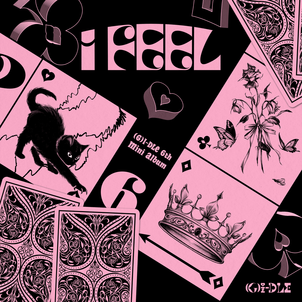 Album cover art for "퀸카 (Queencard)" by i-dle (아이들)