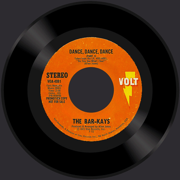 Album cover art for "Dance, Dance, Dance (Part 1)" by Bar-Kays