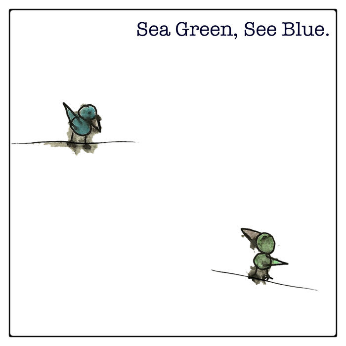 Album cover art for "Sea Green, See Blue" by Jaymay