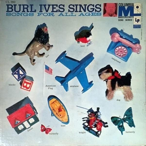 Album cover art for "Old Witch, Old Witch" by Burl Ives