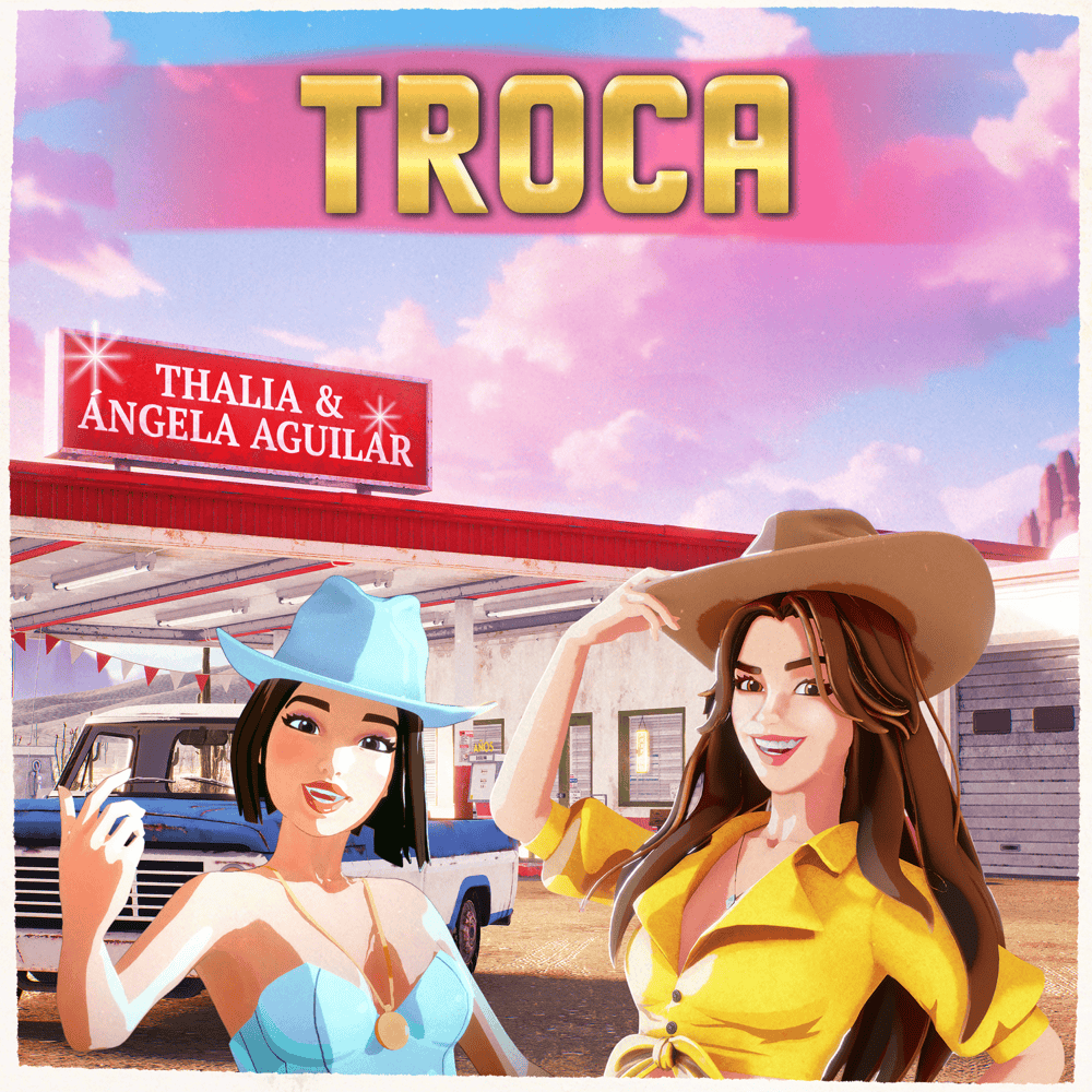 Album cover art for "Troca" by Thalía