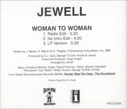 Woman To Woman by Jewell