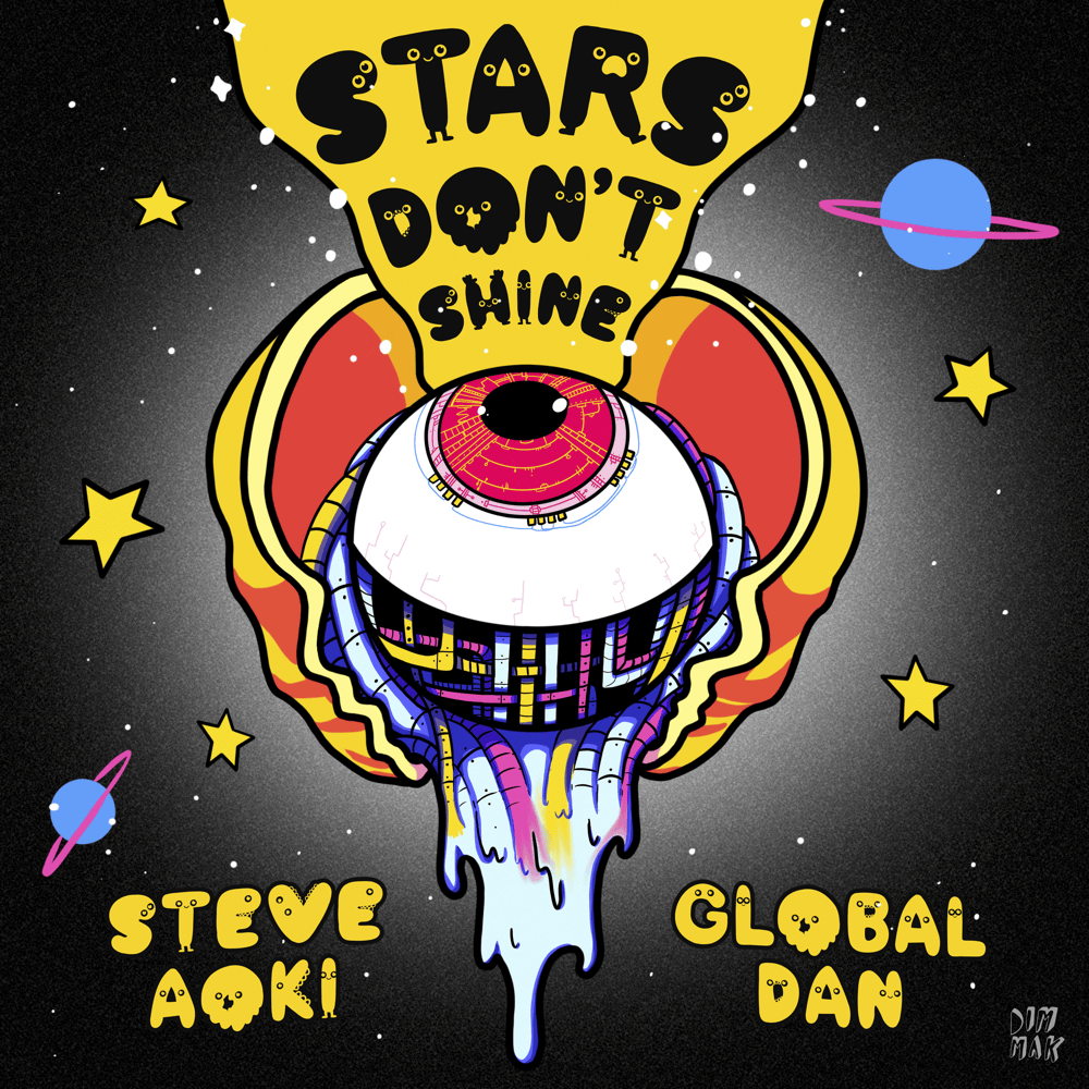 Album cover art for "Stars Don’t Shine" by Steve Aoki & Global Dan