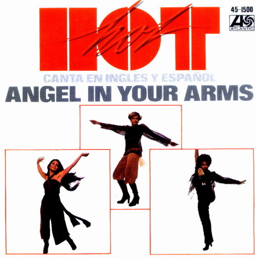 Album cover art for "Angel In Your Arms" by Hot (Girl Group)