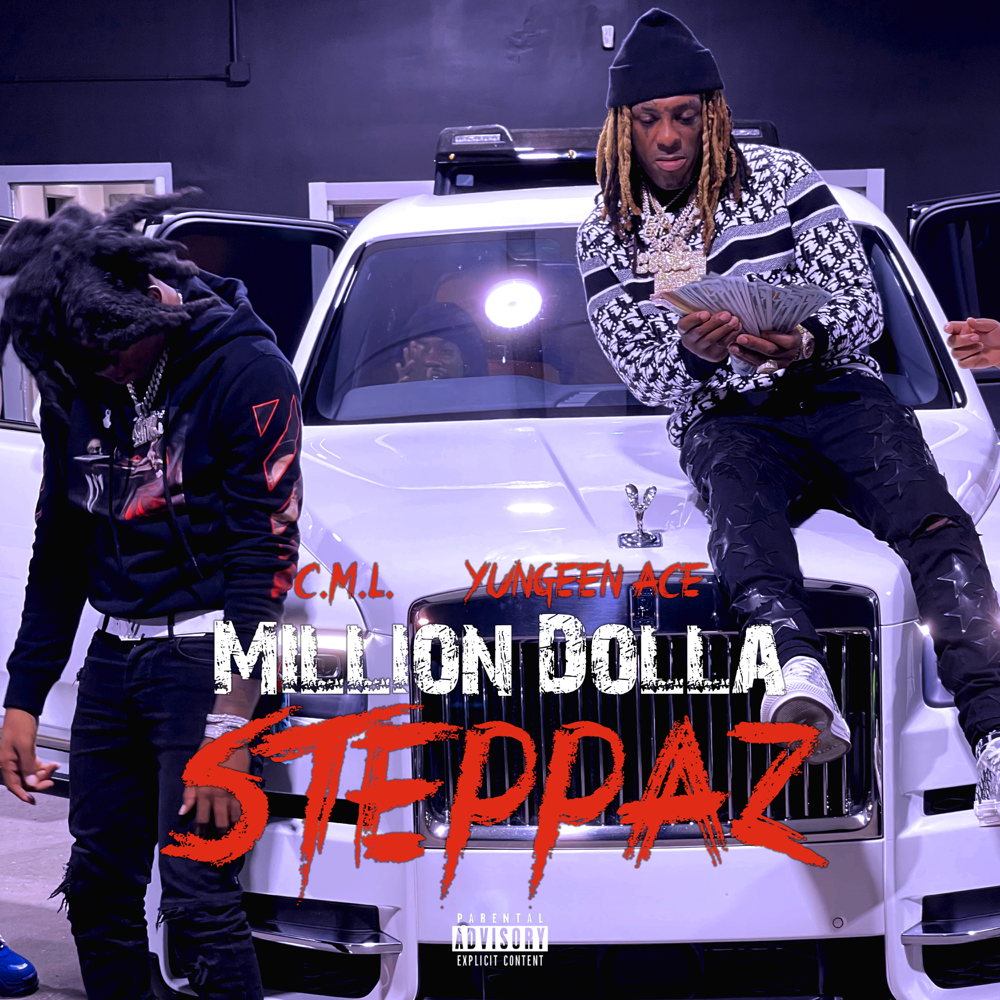 Album cover art for "Million Dolla Steppaz" by C.M.L.