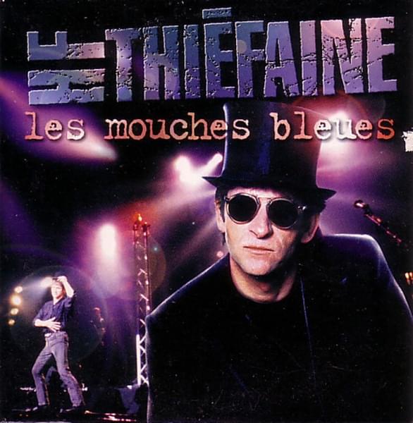 Album cover art for "Les mouches bleues" by Hubert-Félix Thiéfaine
