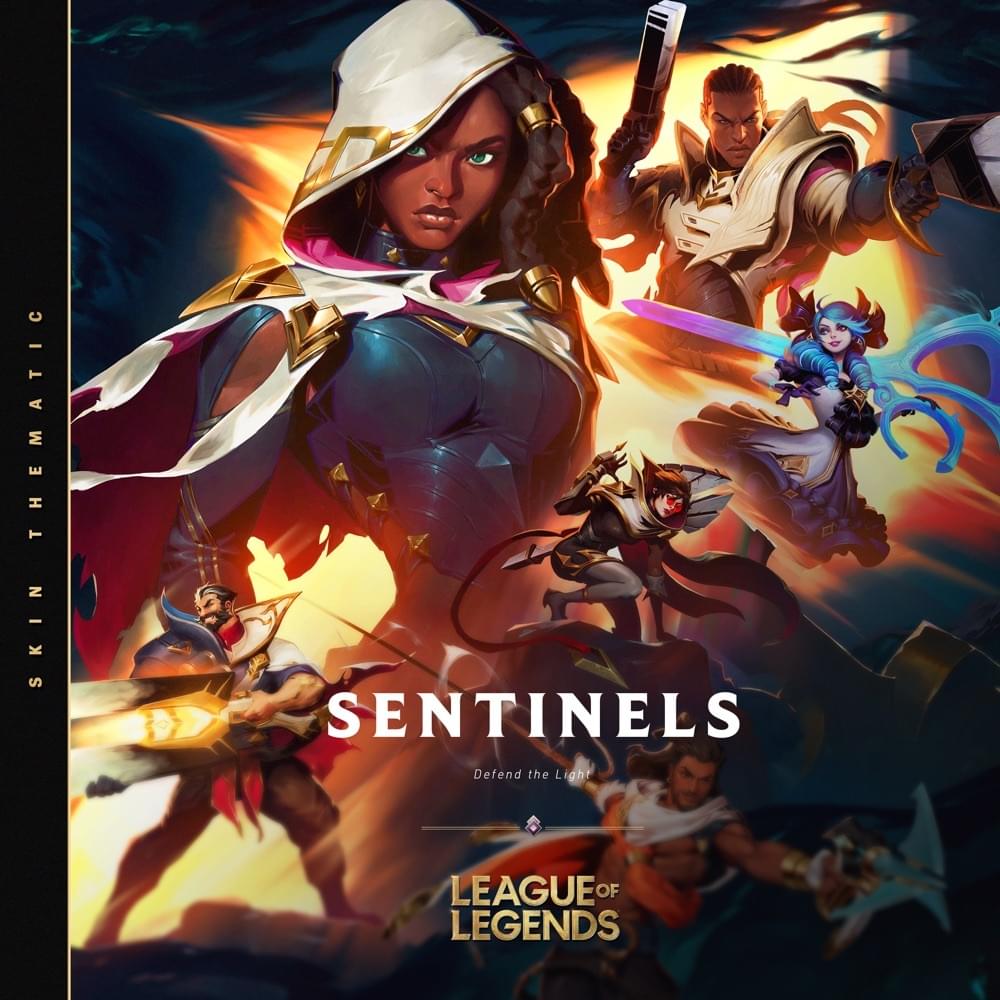 Album cover art for "Sentinels of Light - 2021" by League of Legends