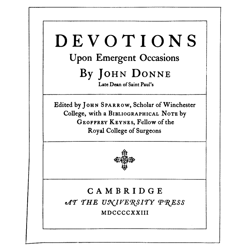 Meditation XVII by John Donne