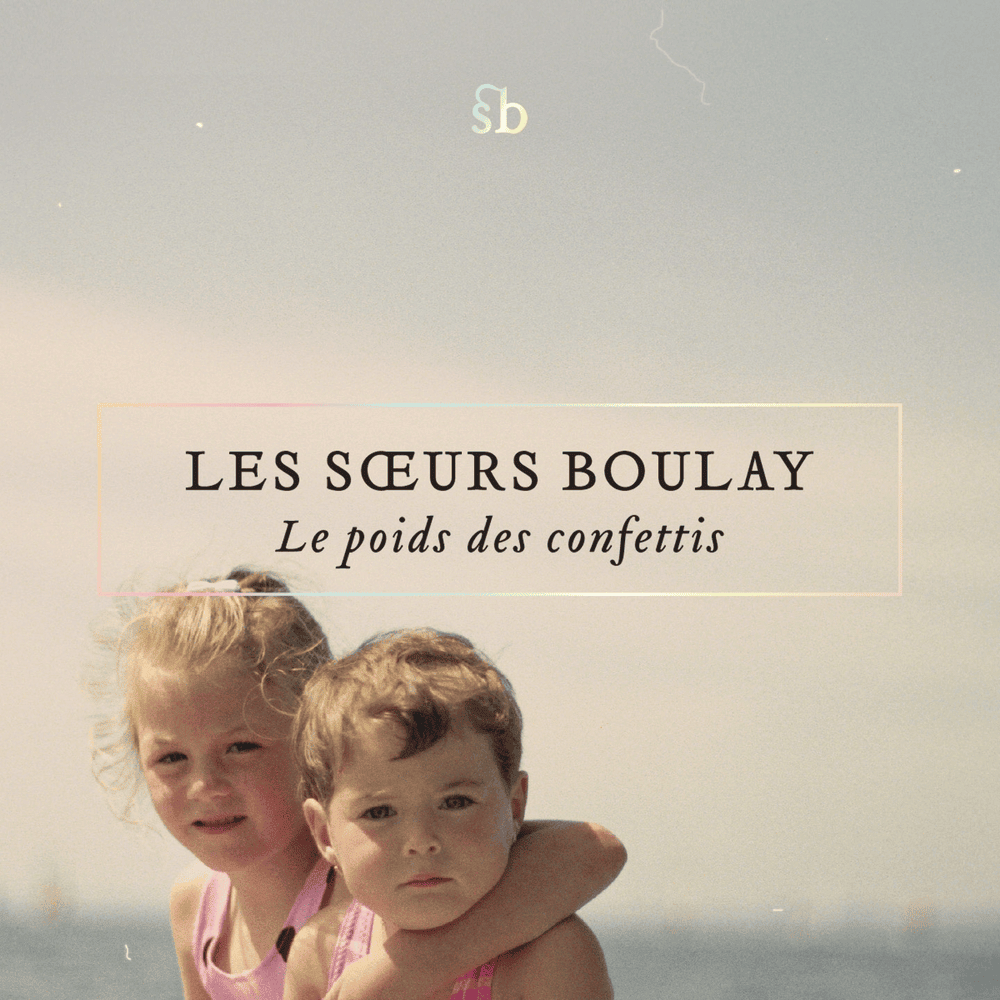 Album cover art for "Un trou noir au bout dun app�t" by Les sœurs Boulay