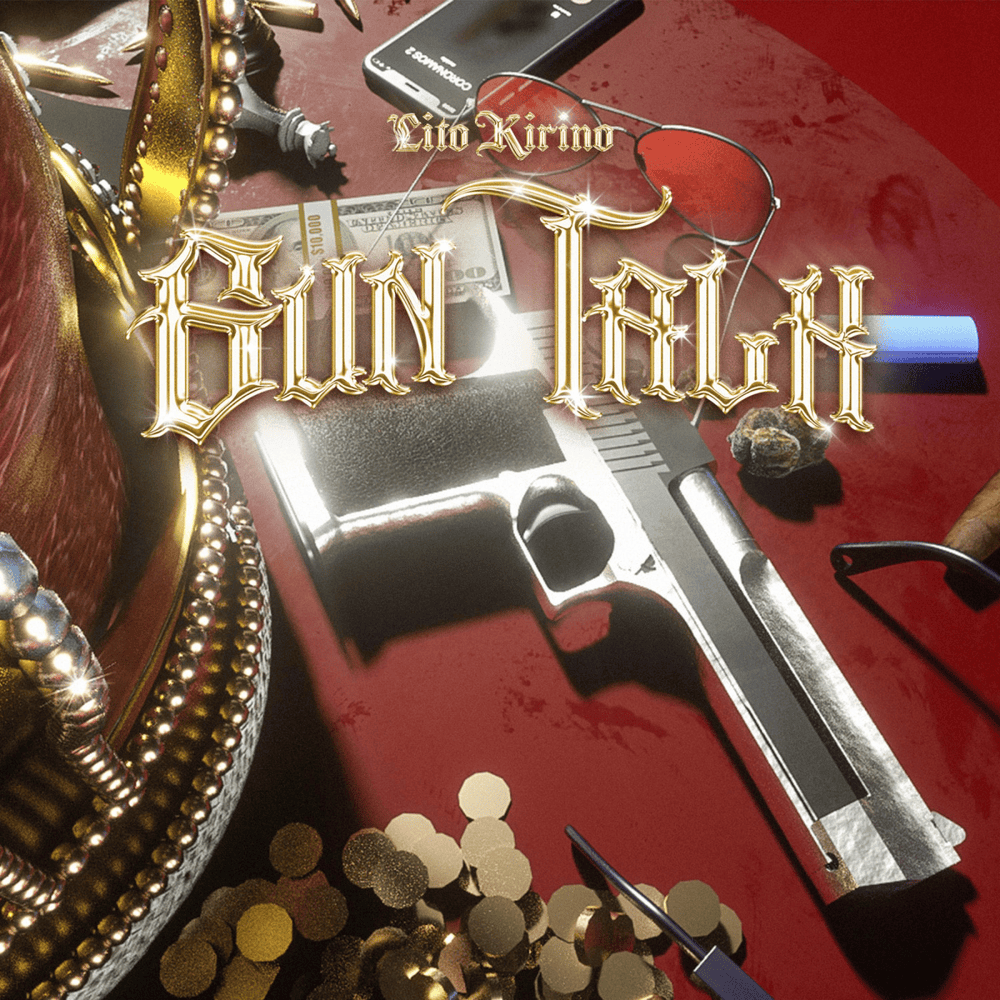 Album cover art for "Gun Talk" by Lito Kirino