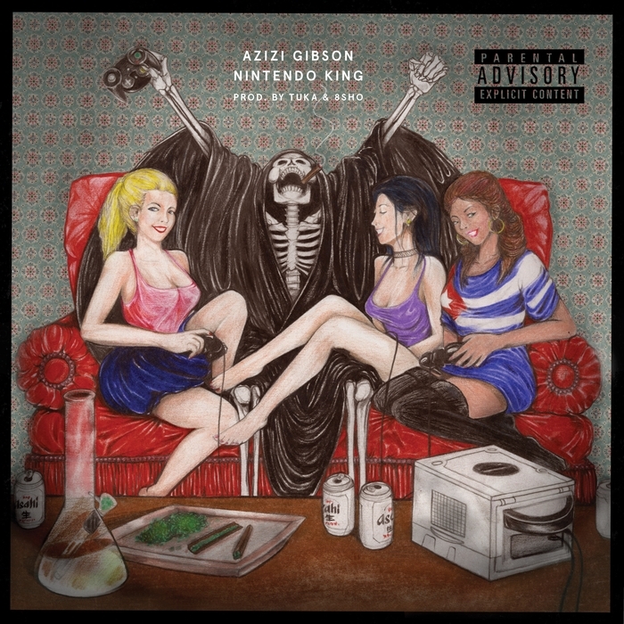 Album cover art for "Nintendo King" by Azizi Gibson