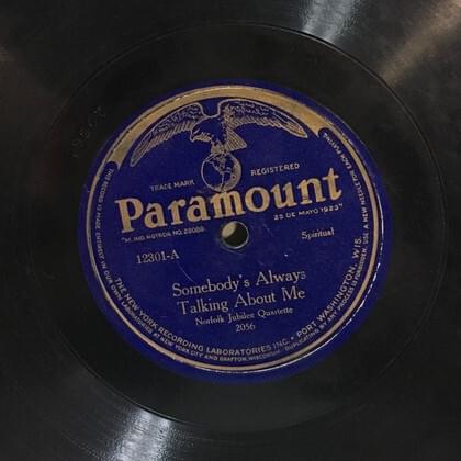 Somebody’s Always Talking About Me by Norfolk Jazz & Jubilee Quartette