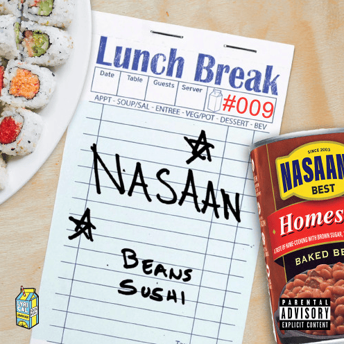 Album cover art for "Lunch Break Freestyle" by NASAAN